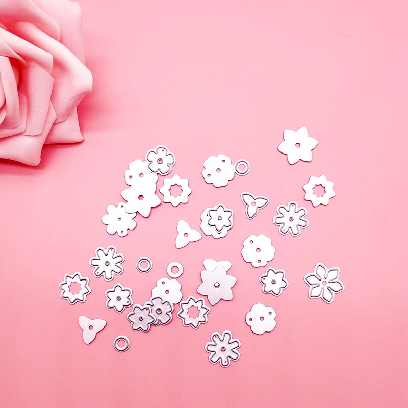 Mini Tiny Flower Metal cutting dies cut die mold flowers Shasta Daisy Scrapbook paper craft knife mould blade stencils dies