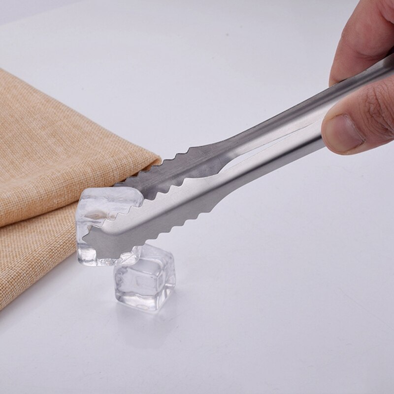 Stainless Steel Kitchen Tongs Utensils Sugar Ice Cube Tongs BBQ Salad Buffet Food Tongs Barbecue Clip Clamp Kitchen Bar Tools