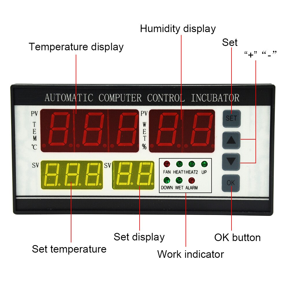 XM-18 Incubator Controller Thermostat Full Automatic Multifunction Egg Incubator Control System Egg Incubator Controller
