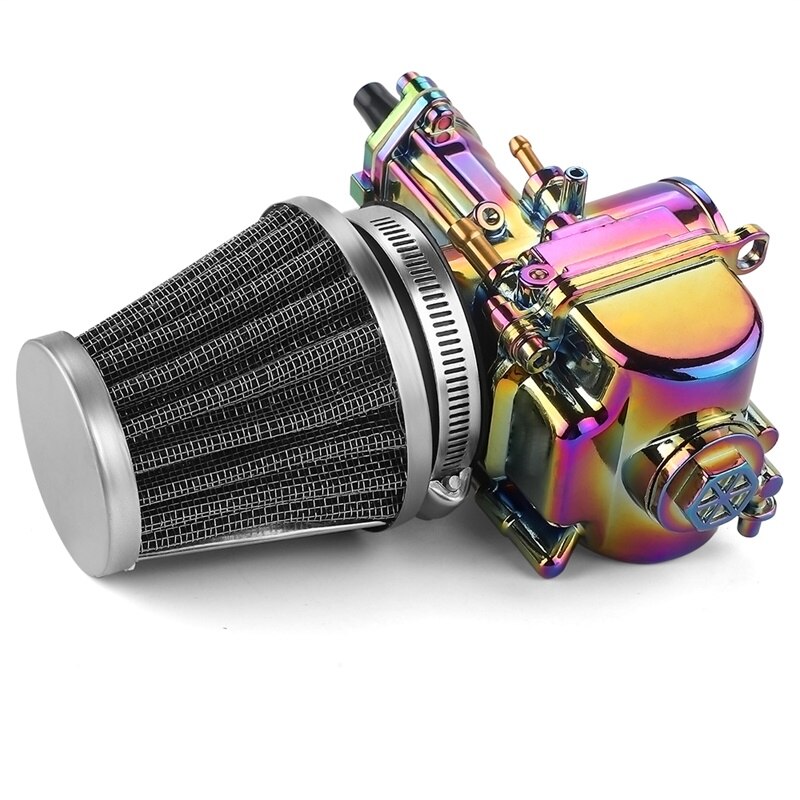 53 54 55 motorcykel luftfilter rundt metal luftrenser skum til hnoda