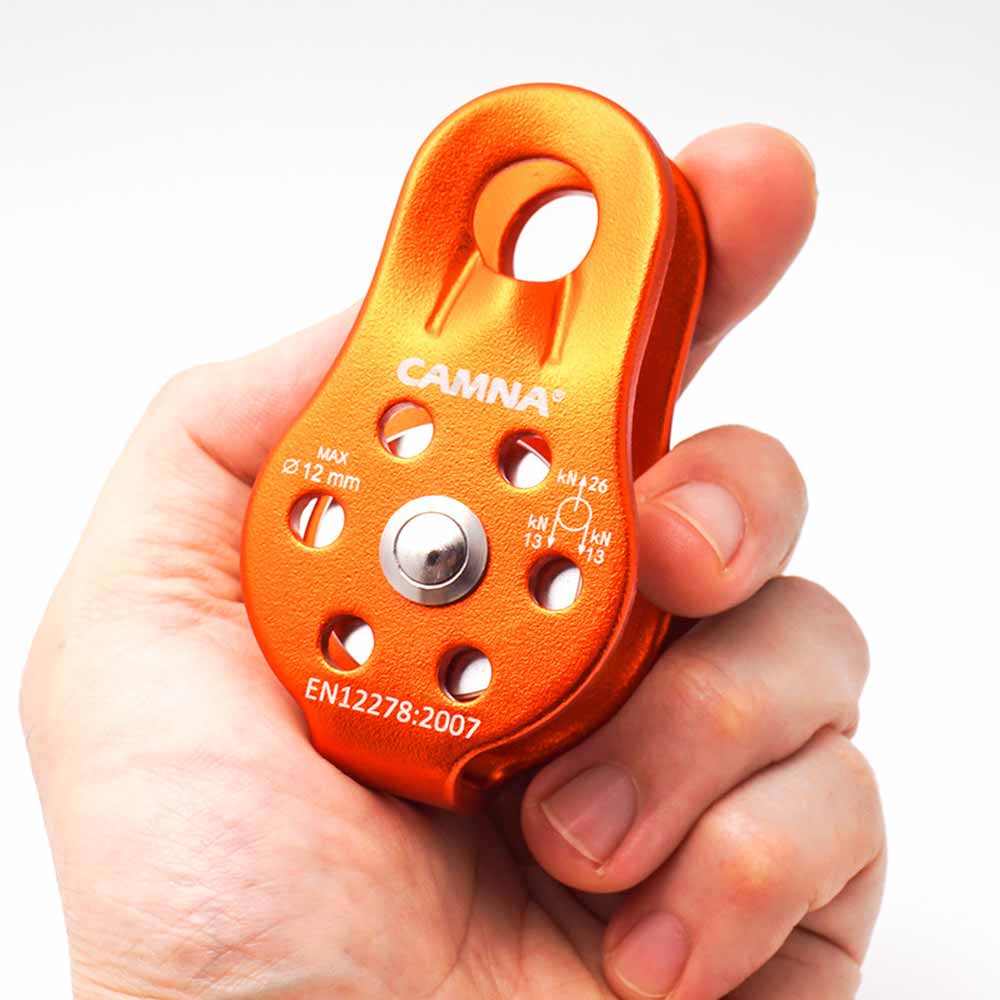 Micro Klimmen Katrol 26KN Micro Katrol Vaste Side Trolley Voor Klimmen Redding Omhoog Werken Abseilen