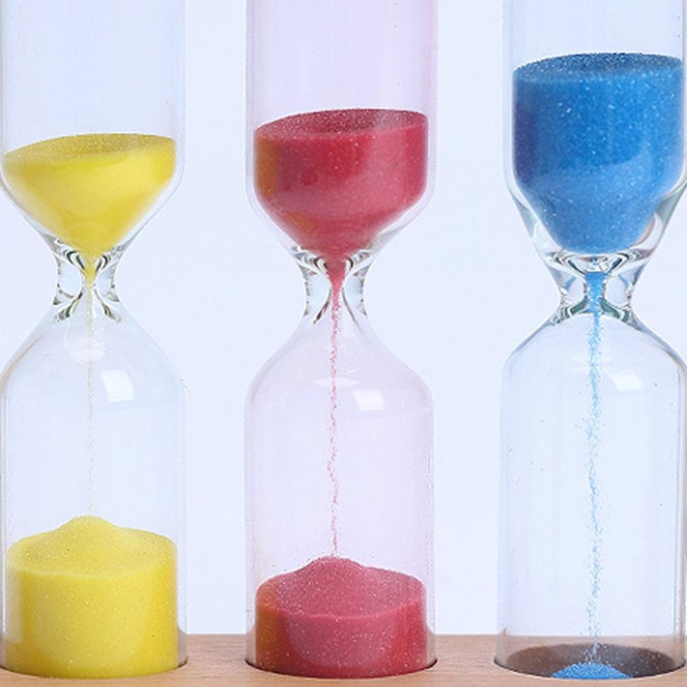 1/3/5 Minuut Houten Zand Glas Zandloper Timer Klok Home Decor Voor Childern Eenvoudige Stijl