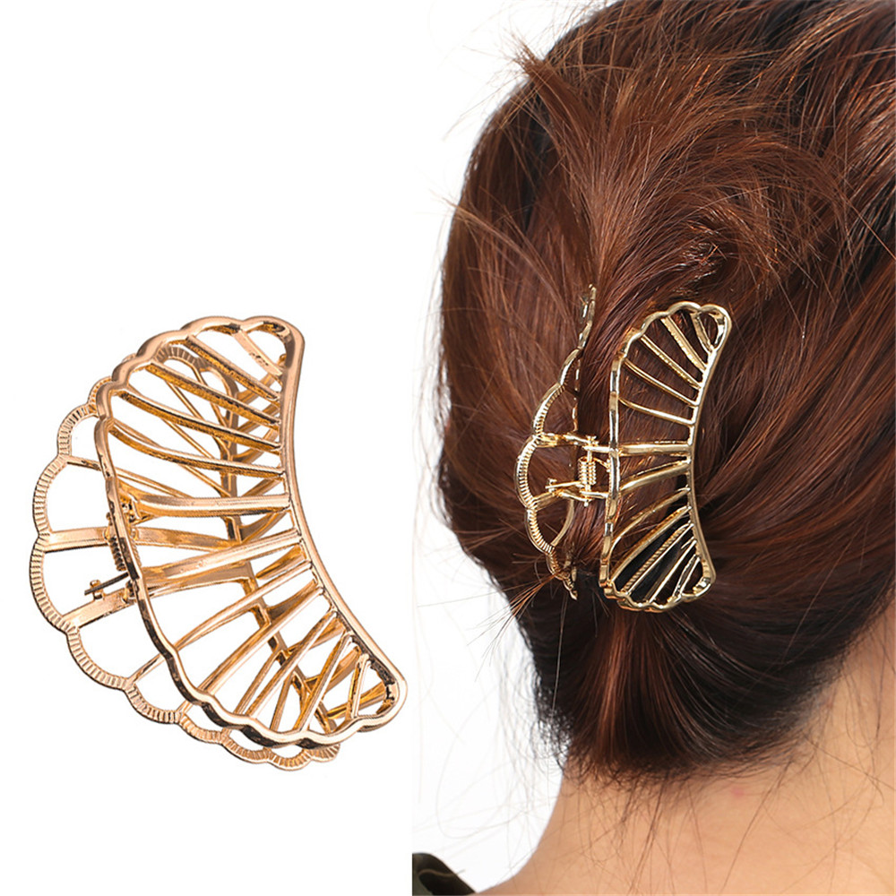 11Styles géométrique cheveux griffe pour femmes filles pinces cheveux crabe métal or pince à cheveux griffe accessoires épingles à cheveux ornement