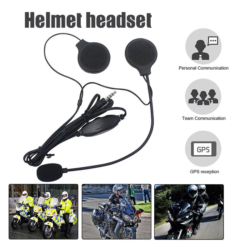 Intercom Headphone Helmet Headset with Microphone Interphone Stereo Earphone Answer the Phone M8617