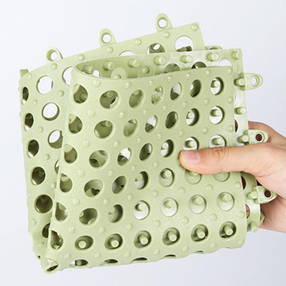 Non-slip Bath Mats PVC Anti-skid Bath Mat Soft Bathroom Massage Mat Suction Cup Shower Mat Carpet Home Floor Pad 30x30cm