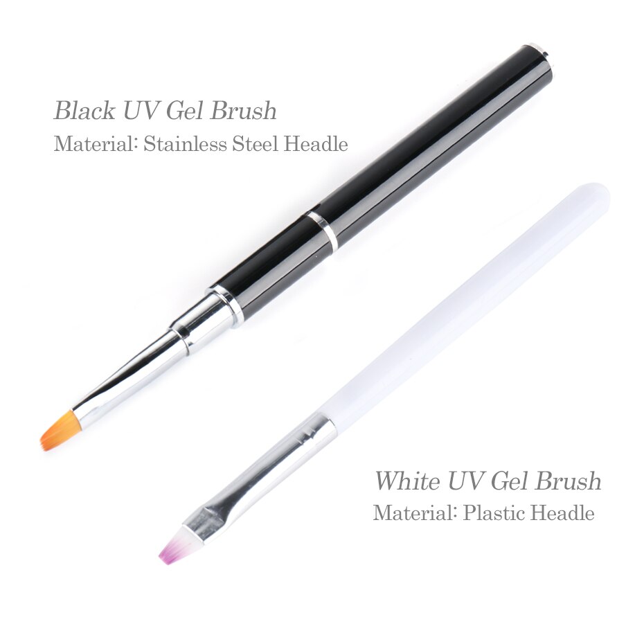 Acryl nagelborstel dubbele kop nagel uv gel extension builder spatel stick tekenpen nail art penselen manicure tools  nt1590