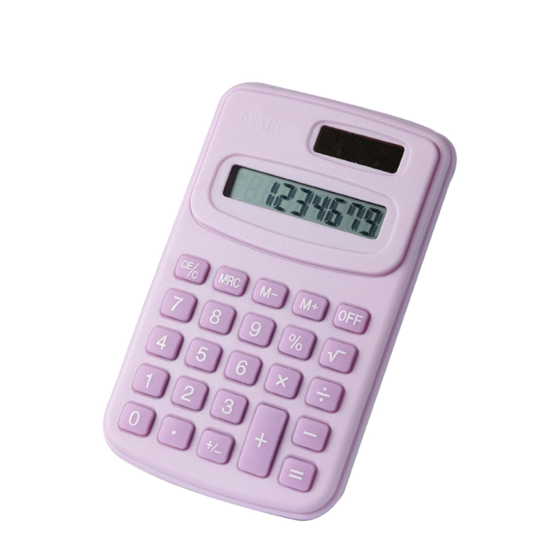 Mini aurinkolaskuri kannettava laskin söpö 8 numeroa lcd elektroninen kotitoimiston laskin lapsille alakoulun laskimet