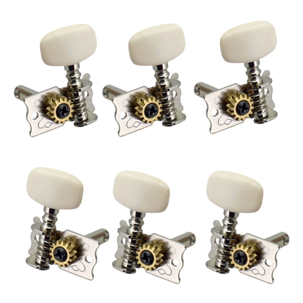 Pack Of 6 Open Gear Guitar String Tuning Pegs Keys For Acoustic Classical Guitar Parts