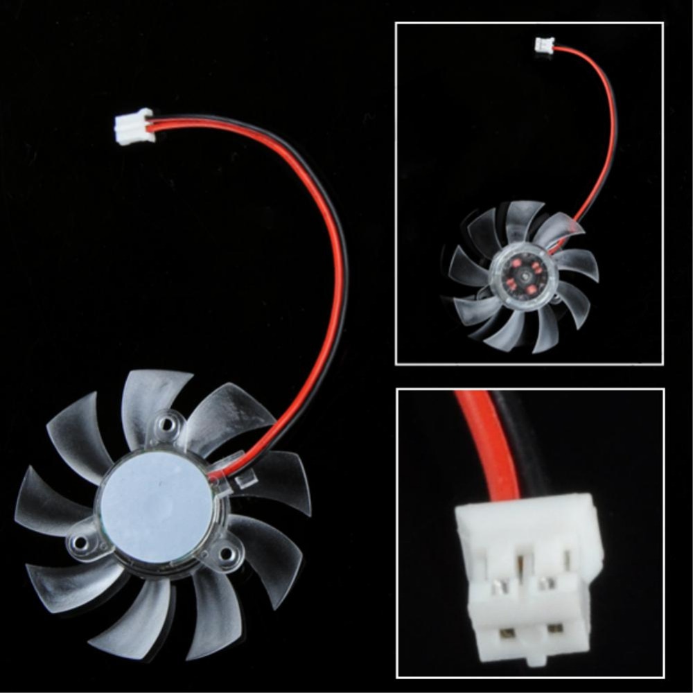 YCDC VGA Cooling Fan 60mm 6cm 12V 2 Pins Black CPU Heat Sink Fan Computer PC Cooler Exhaust Blower