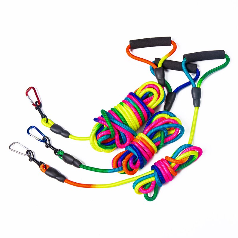 Lange Leash Voor Een Hond 3M Rainbow Lange Lood Hondenriem 5M Lange Leash Voor Een Hond 10M Recall Training Tracking Gehoorzaamheid Touw