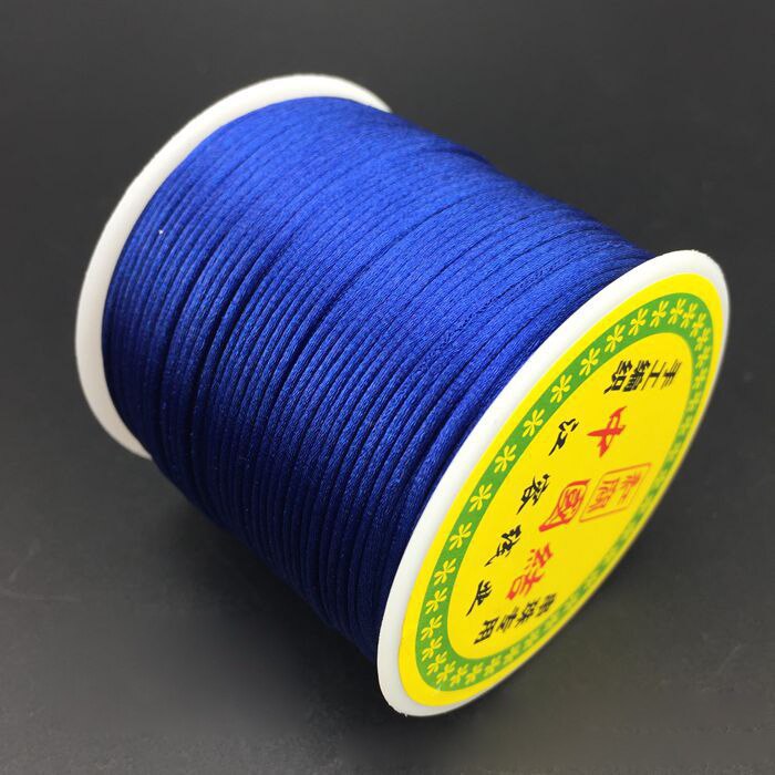 55m 1.5mm mjuk satin råttsvans siden makrame sladd nylon halsband smycken fynd vaxad sladd strängtråd för gör-det-själv armband