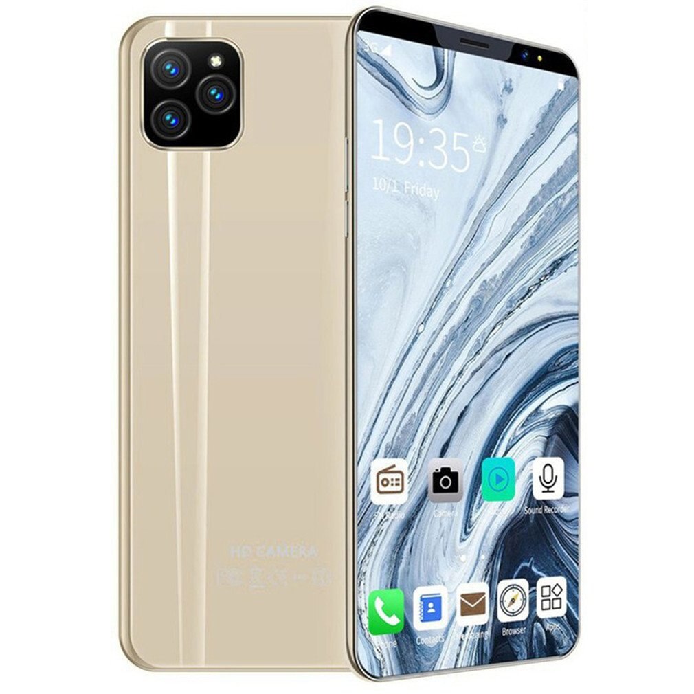 I13 Plus 5.8 Inch Smartphone 4G+512M Flash Memory Smartphone Android Smartphone 8Mp Front Camera 16Mp Rear Camera: Pink gold