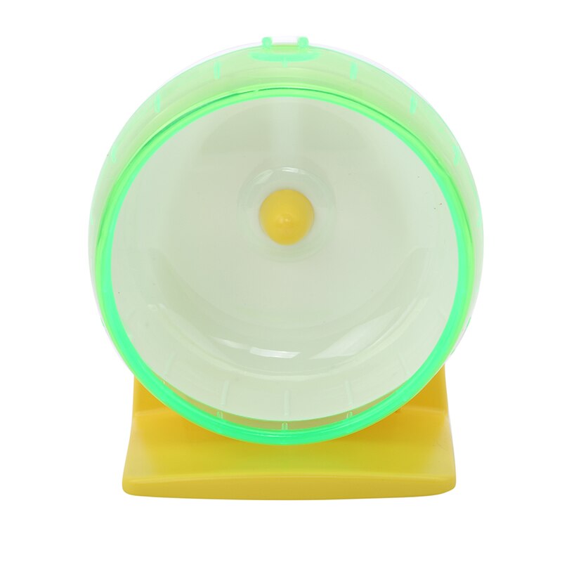Juguete de disco para correr para hámster, rueda giratoria silenciosa para trotar, juguetes con ruedas, accesorios de jaula para hámster: green