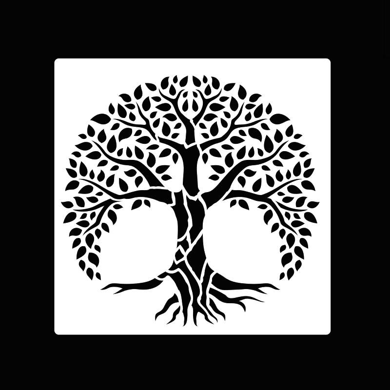 30 * 30cm size diy craft life Tree mold for painting stencils stamped photo album embossed paper card on wood, fabric,wall