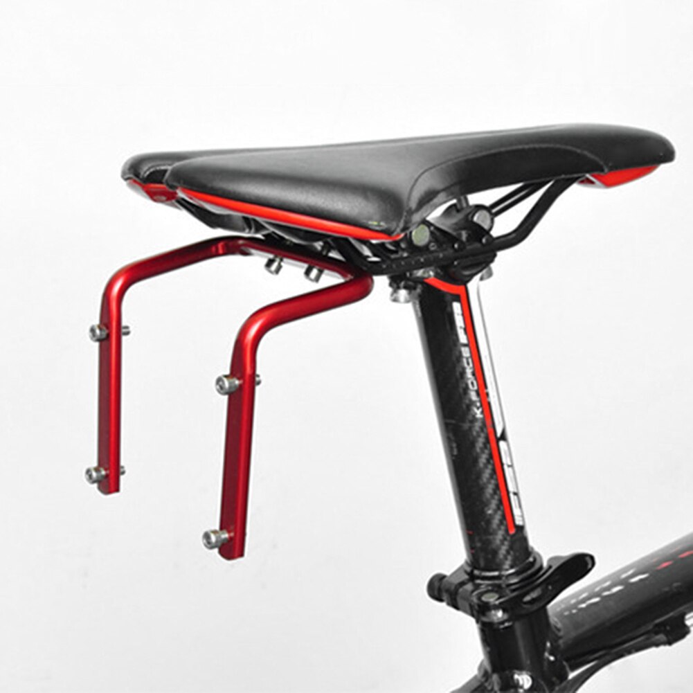1Pc Fiets Bidonhouder Mountainbike Zadel Terug Dubbele Bidonhouder Houder Aluminium Seat Rack Adapter Fietsen Accessoires