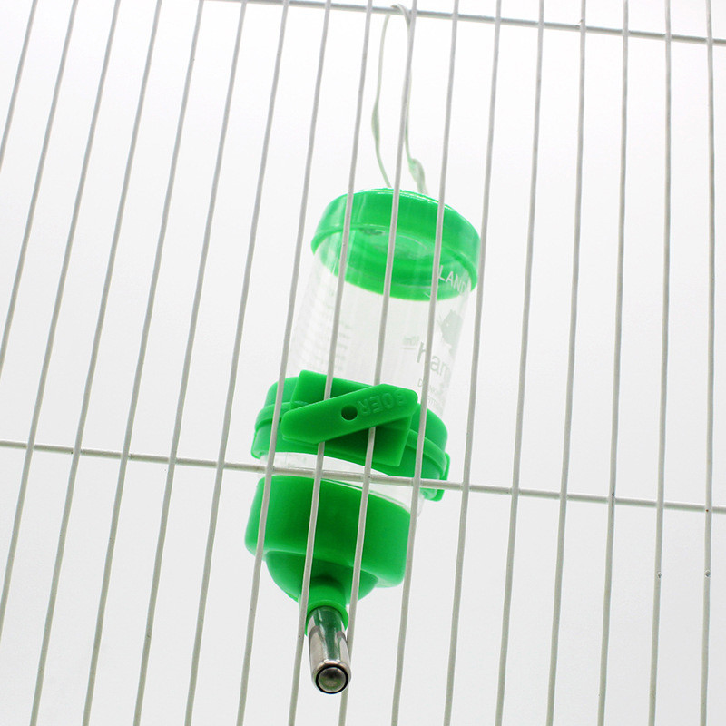 Kæledyrshund marsvin egern kanin drikkehoved rør springvand 3 størrelser plast hamster vandflaske dispenser foderautomat hængende