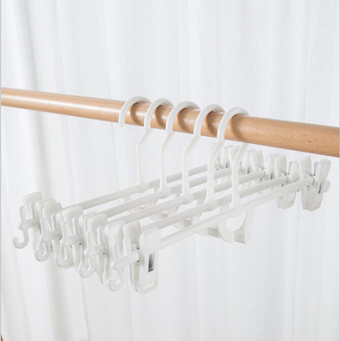 Cintres antidérapants pour vêtements, 10 pièces/ensemble, cintre en plastique épais, Anti-déformation, pour la maison: C-white
