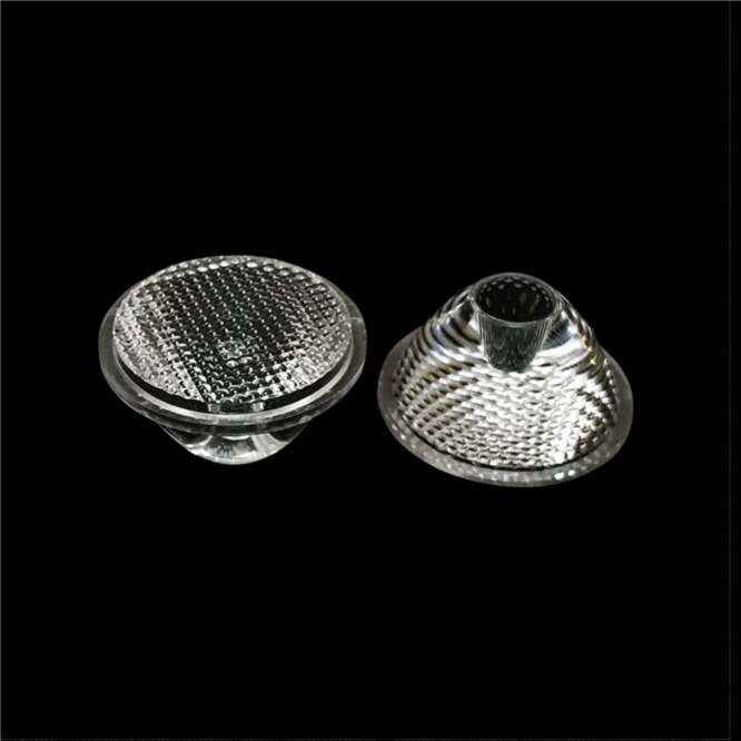 High 50pcs 30/45/60/120 Degree Fine bead surface LED Lens Reflector Collimator LED Light Lamp Bulb Diameter 20mm