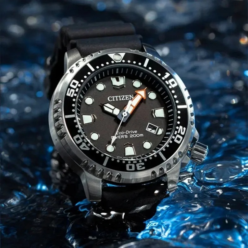 Citizen Men's Watch Luxury Brand Promaster Diver Series Eco-Drive Quartz WristwatchesThree-Pin Calendar Tape Watches