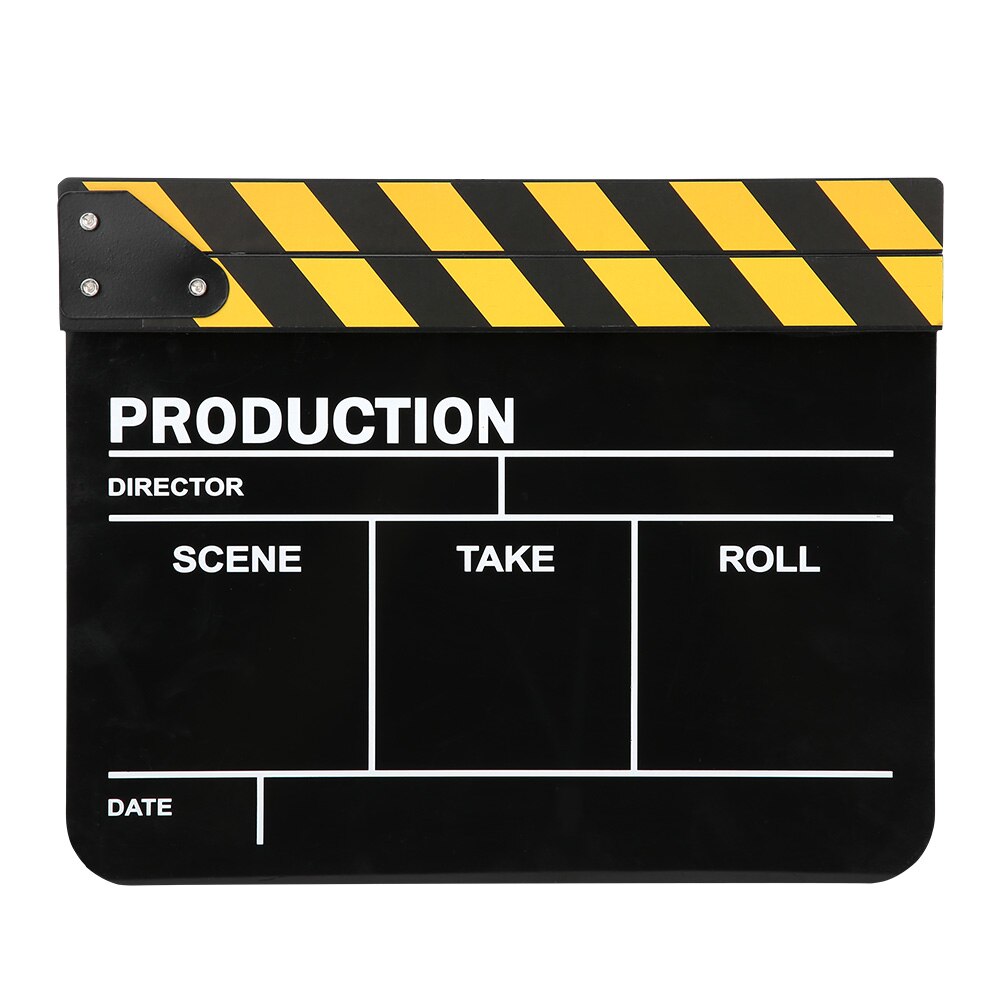 30x25CM Cinema Clapperboard Film Clapperboard Acrylic Clapperboard Movie Film Action Clap Director Photography Tool: type 11