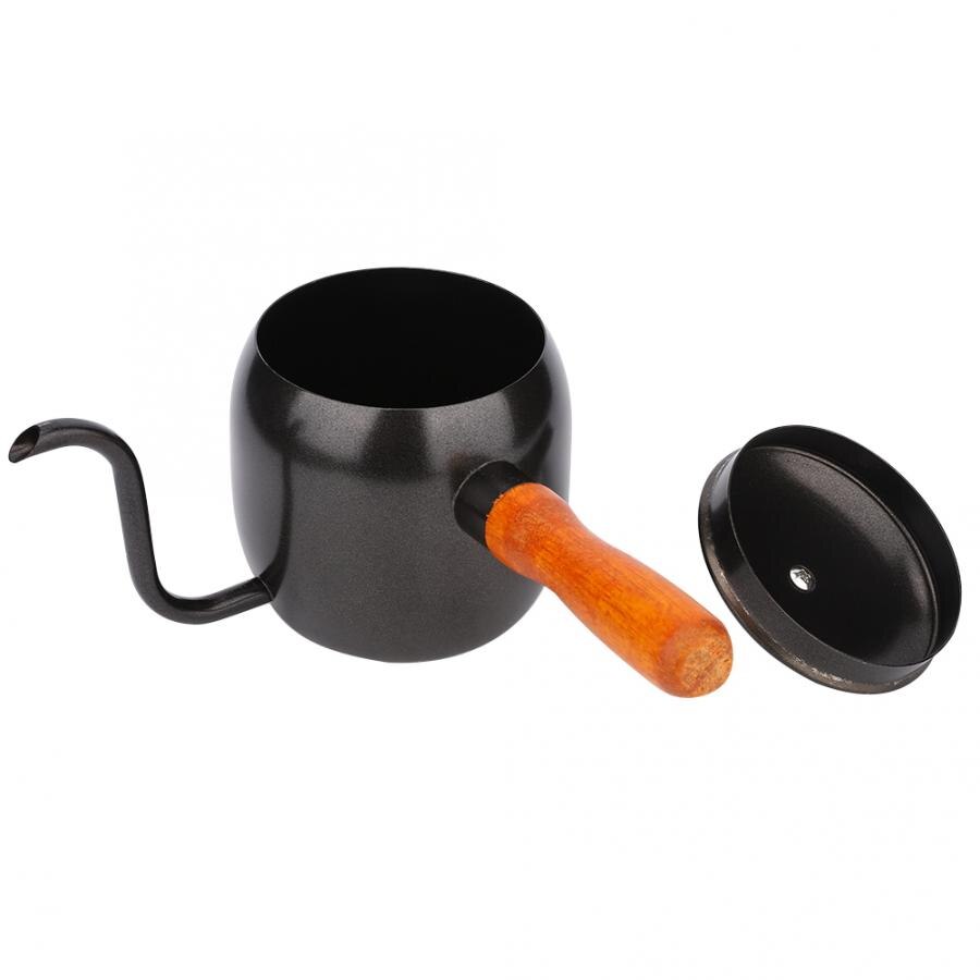 Household 500ml Teapot Long Spout Electrica Kettle Coffe Cafetera Coffee Machine Stainless Steel Coffee Pot Coffee Drip Kettle