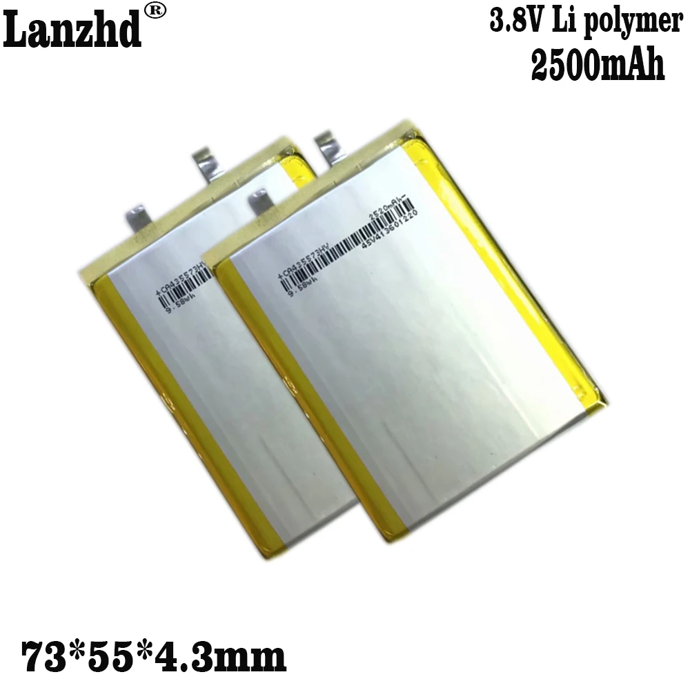 435573 3.7V 2500mAh Polymeer Li-Ion Batterij Voor Mp3 Mp4 DVD DIY E-book Vedio Spel speelgoed Tablet PC power bank mobiele batterij