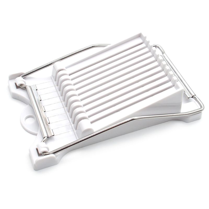 Manual 10 Wires Multi-function Soft Food Slicer Fruit Vegetable Luncheon Meat: White