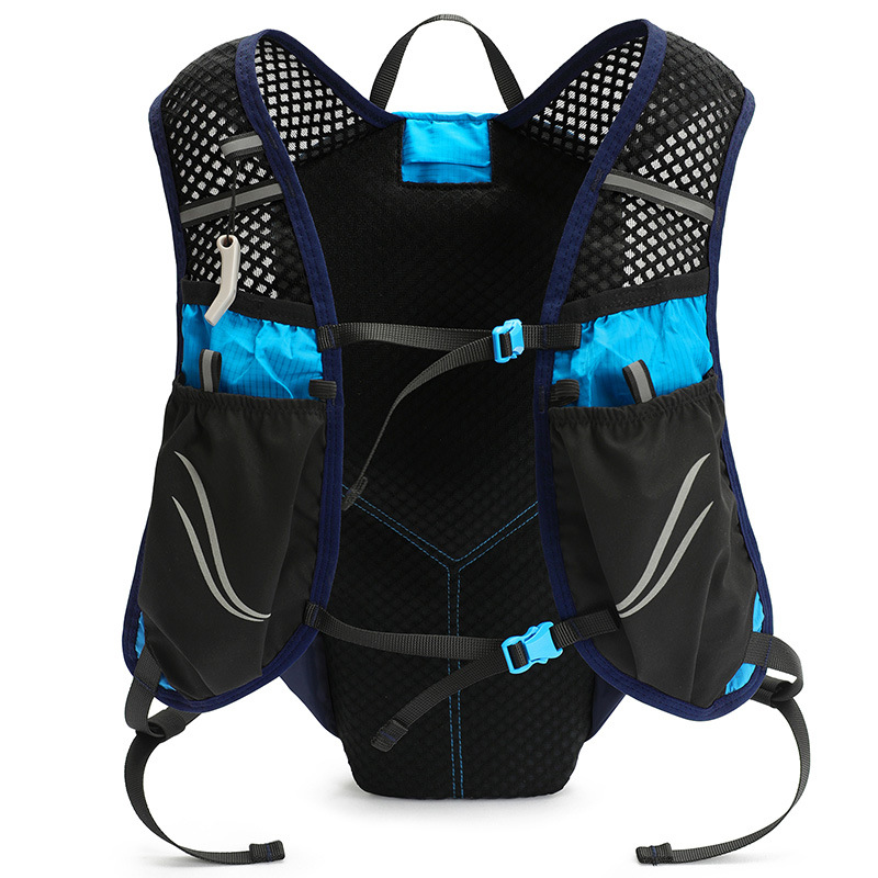 INOXTO Wasserdichter Laufrucksack, 5 l, ultraleichte Trinkweste, Rucksack, wandern- und Fahrradtasche, atmungsaktive Sporttasche, 2 l Wasserbeutel