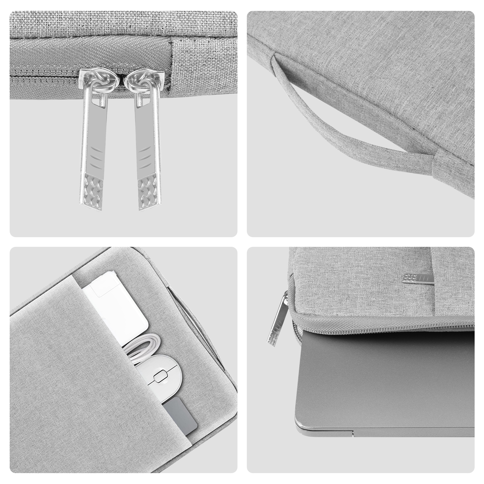 HAWEEL Wodoodporny pokrowiec na laptopa Torba na notebooka Torba na Macbooka i uchwyt na laptopa 15-16,7 cala, 14-15 cala, 12,5-13,5 cala
