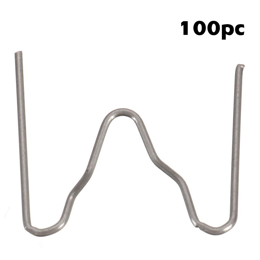 100pcs Car Bumpers Plastic Welding Machine Repairing Waves Staple Welding Wire Plastic Welders Studs Repairing Machine Mending: M shape 0.6mm