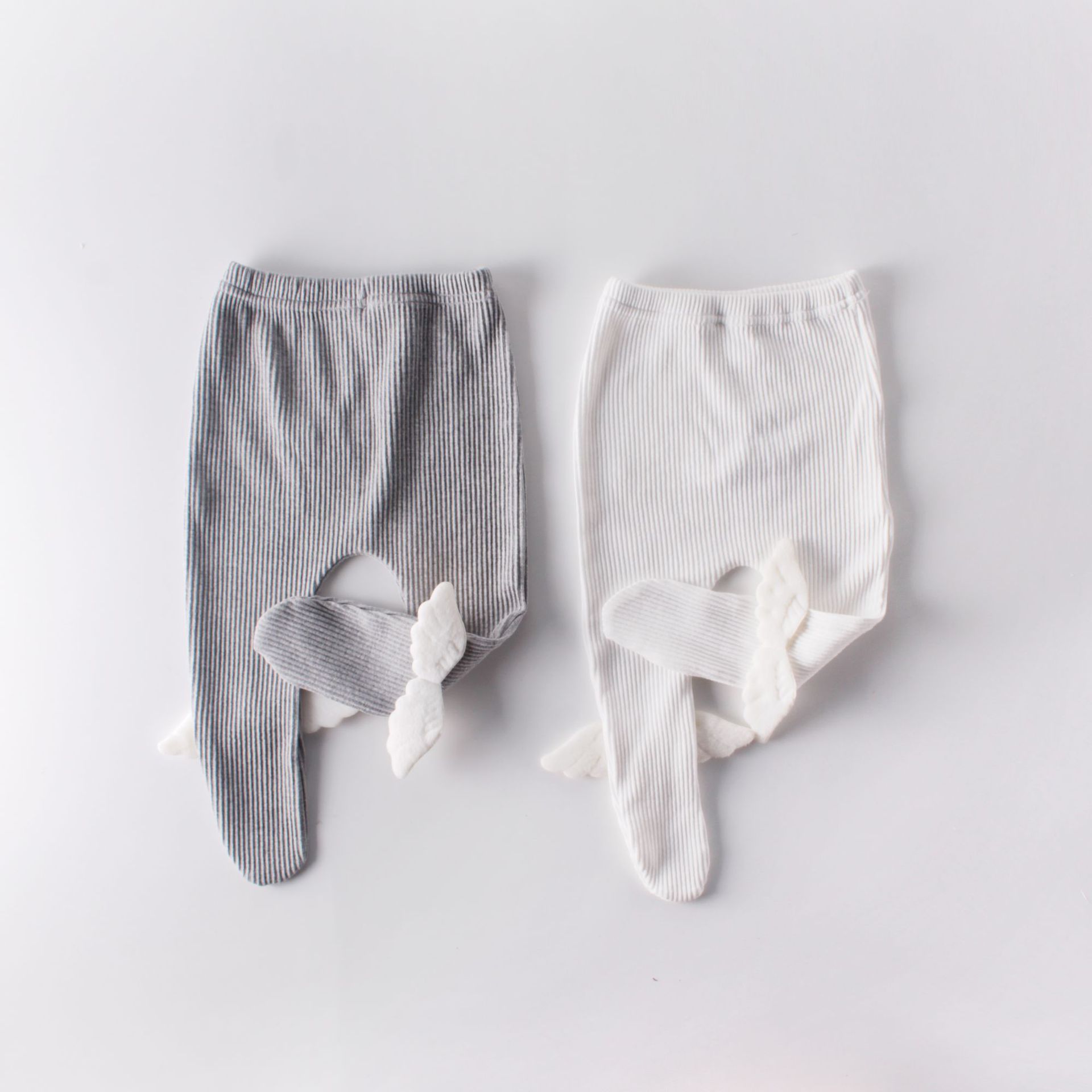 WLG bebé niña niño medias primavera otoño blanco de primavera gris estilo Ángel pozo medias polainas de todo encuentro bikini