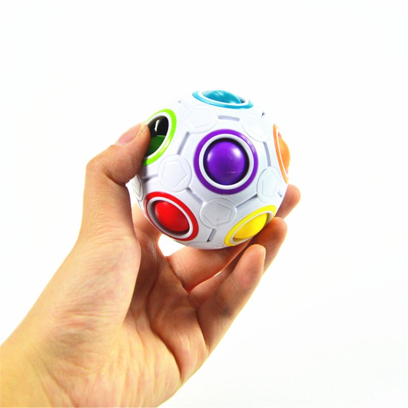 Magic Ball Toy Fidget Rainbow Puzzle Magic Ball For Concentration Kids Y4UD