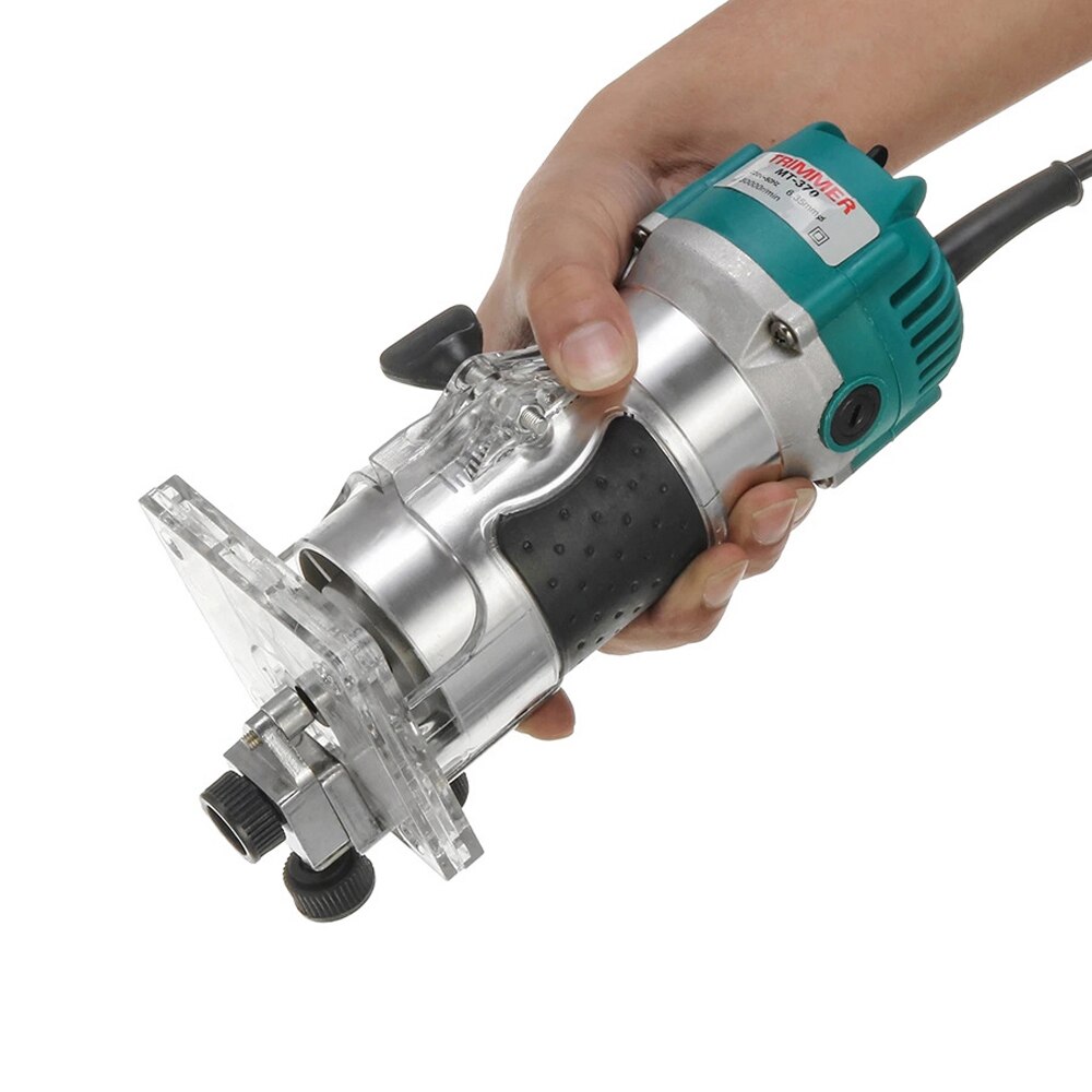 600W Electric Trimming Machine Multifunctional Woodworking Electromechanical Wood Milling Engraving Slotting Machine Wood Router