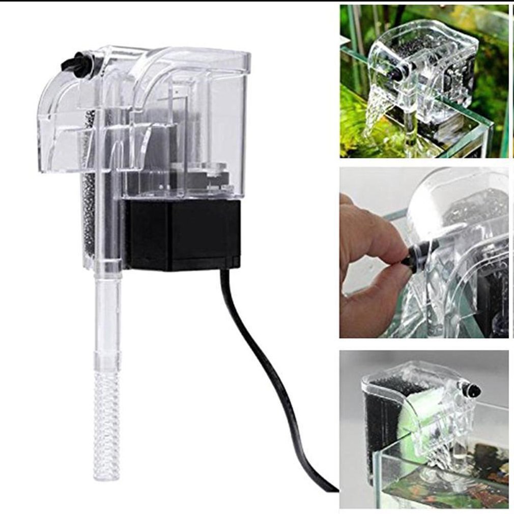 Prestaties Hang-Op De Rug Power Filter Voor Desktop En Betta Aquaria Dompelpomp Zuurstof Pomp