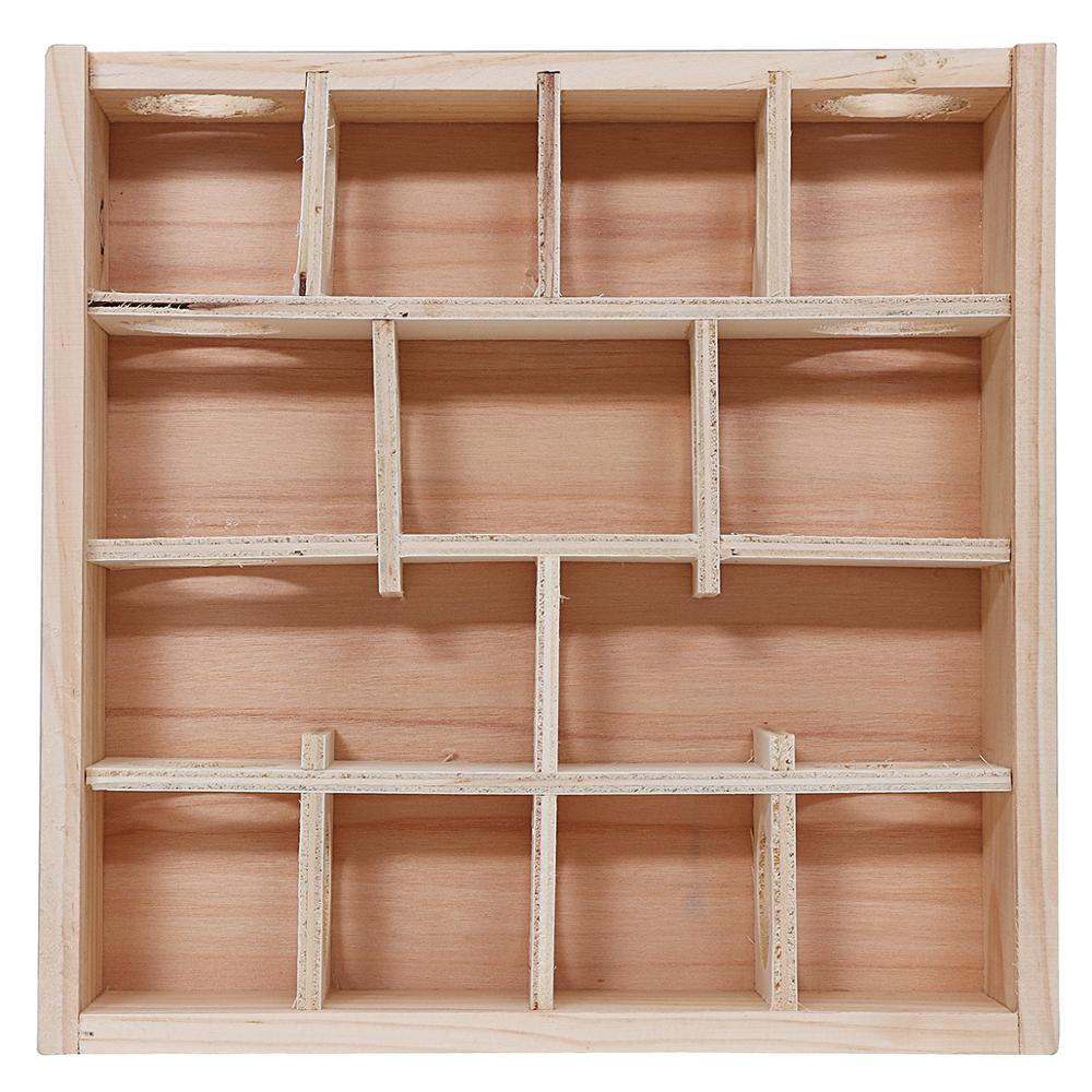 Wood Hamster Maze Toy With Glass Cover Hut House Cage Playground For Small Pet Toys