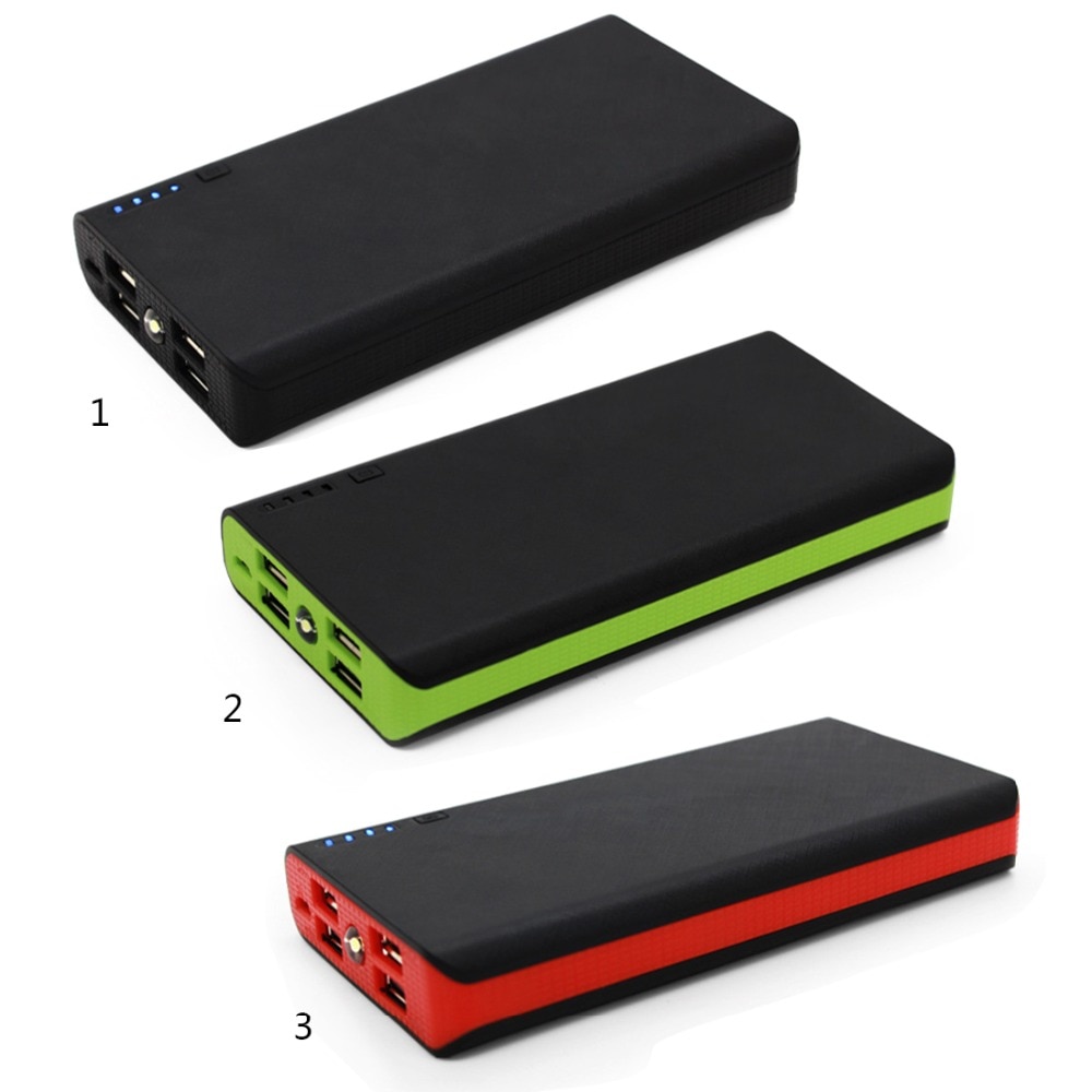 Universal 2.1A 4USB Power Bank Fall 6x18650 Batterie Ladegerät Lade Power Versorgung Gehäuse Abdeckung DIY ohne Batterie GDeals