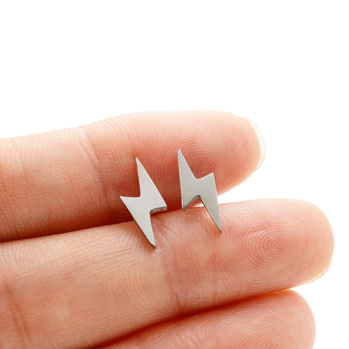 Roestvrijstalen Bliksemschicht Oor Piercing Oorbellen Meisje Punk Donder Gouden Trendy Vrouw Oorbel 2024 Premium Sieraden