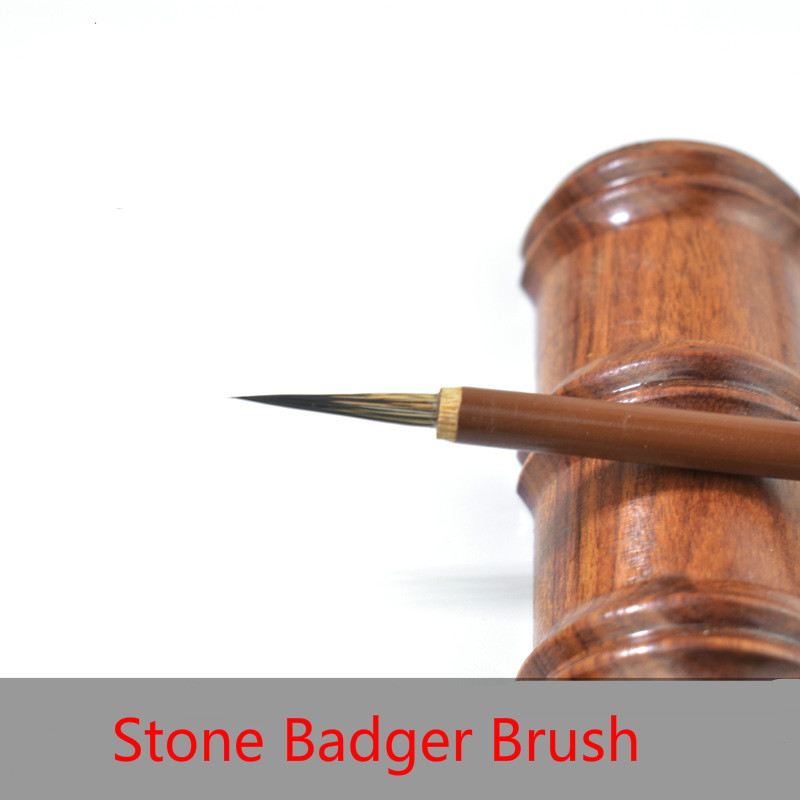 8 Uds juego de pinceles de pintura china para tejón, pincel de caligrafía china, línea de gancho, pincel de pintura con acuarelas, óleo o acrílico