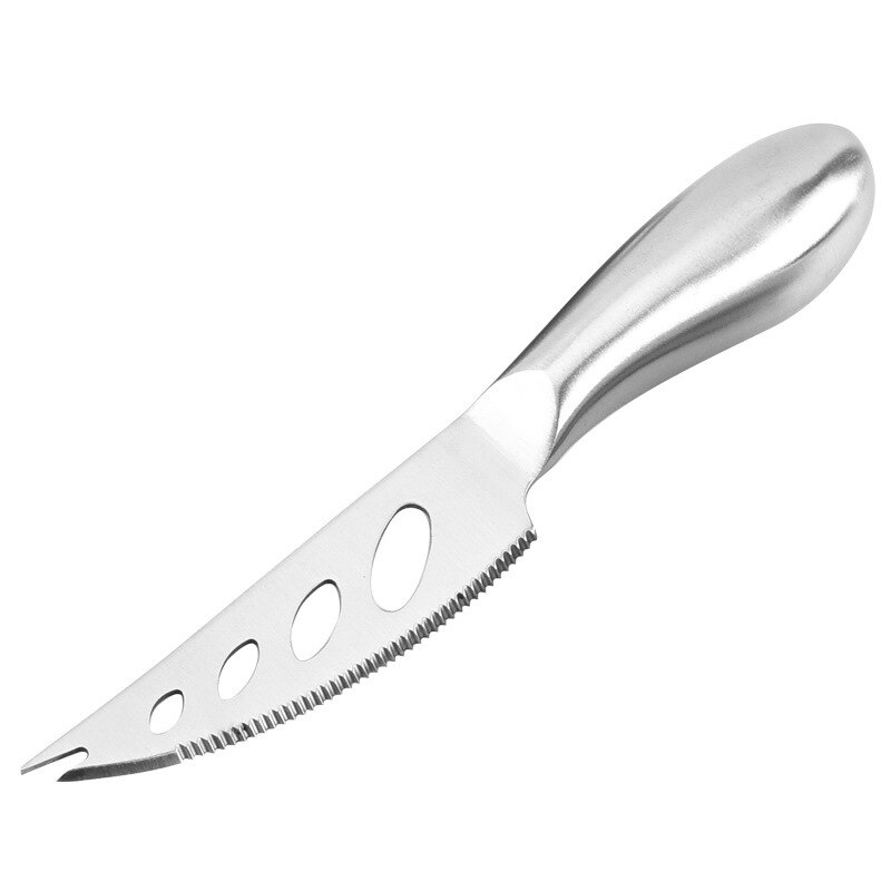1Pcs Kitchen Gadgets Silver Retro Style Tools Cheese Graters Multi Functional Stainless Steel Baking Tools Cheese Cutlery: 8A7 four hole knife