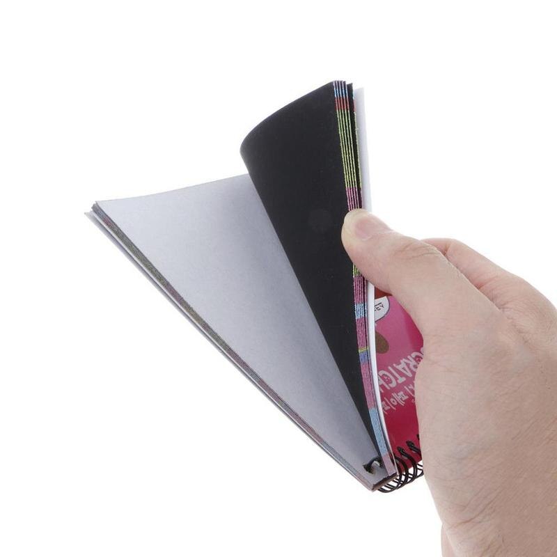 1 Book 8 Sheets Kids Painting Set Scratch Paper Colorful Paper Baby Stick Drawing Scratch Art Painting With Playing T F0N8