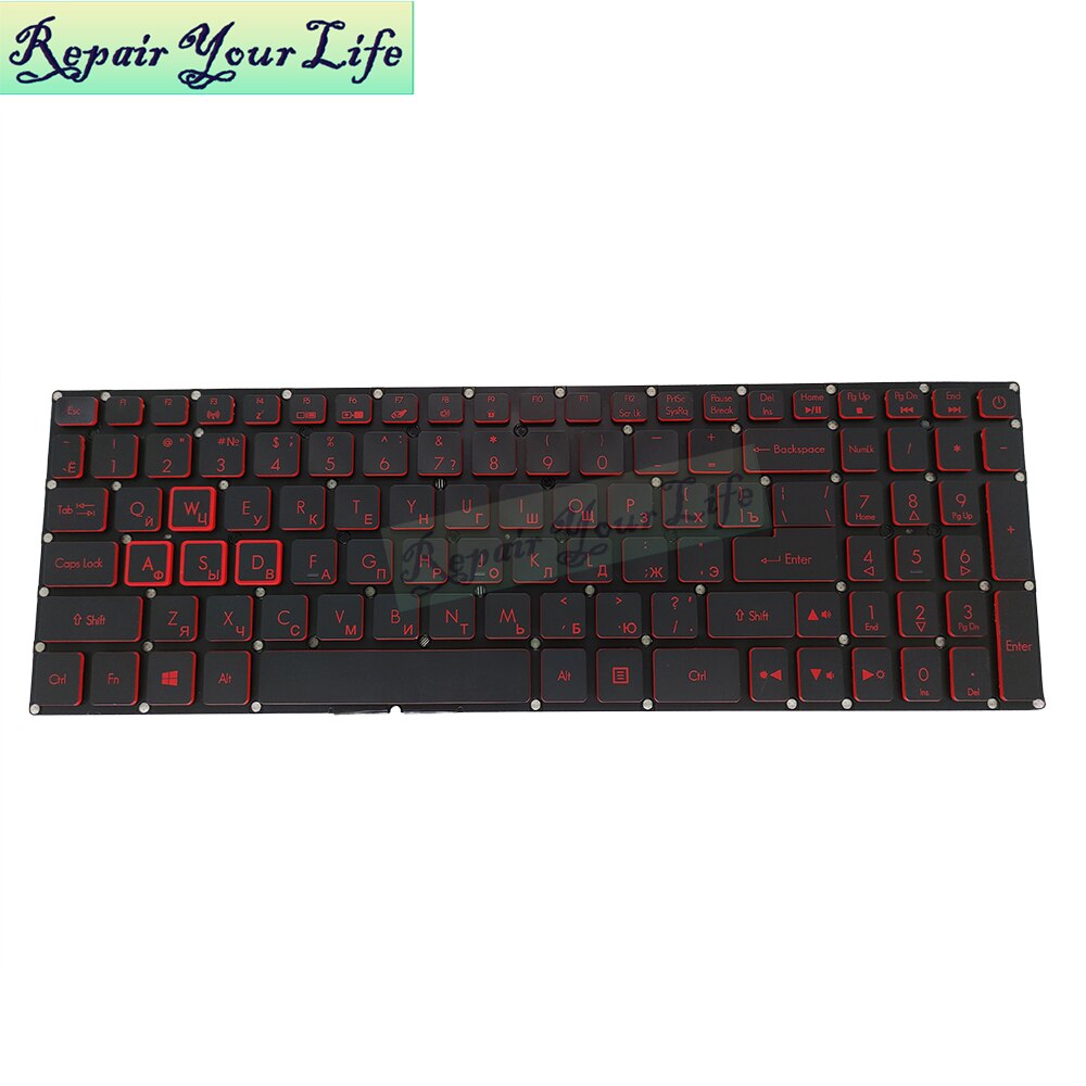 RU Backlit keyboard for Acer Nitro 5 AN515 51 52 31 AN515-53 AN515-41 42 Russian black replacement keyboards LG5P A52BRL