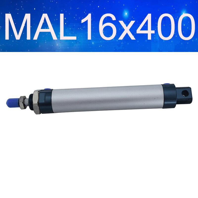 Pneumatische Cilinder - MAL Type - 16mm Boring - 25-500mm Slag - Aluminiumlegering: Mal 16 x 400