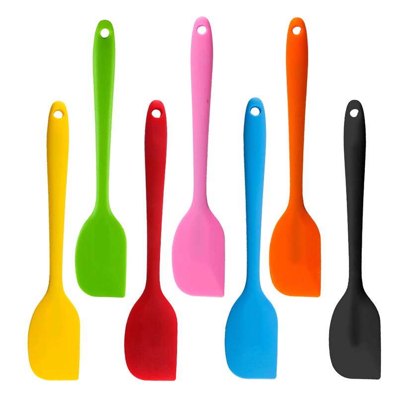 6-Kleur Food-Grade 27*5 Cm Koken Siliconen Spatel Buttercream Non-stick Cookie Pastry Mengen batter Schraper Bakken Tools