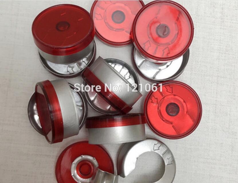 20mm Kunststoff-Aluminium kappe, 20 teile/los, Alle Arten Von Farbigen Kappen, pharma kappen, kunststoff-Aluminium Spitzen für crimpen glas fläschchen