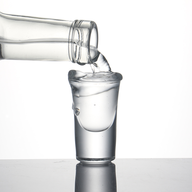 Set  of 6 0.5 ounce heavy duty snapsglas maskintillverkade blyfritt glas spritglas för barfest 12ml