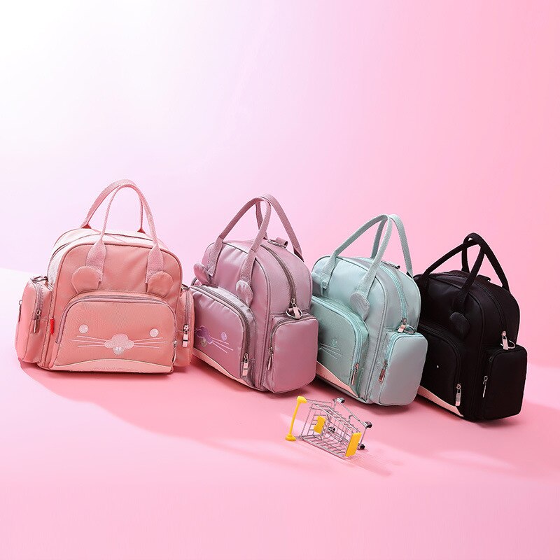 Luiertas Kleine Aantal Multi-Functionele Stijl Mother 'S Tas Hand Lichtgewicht Rugzak Schouder Luiertas