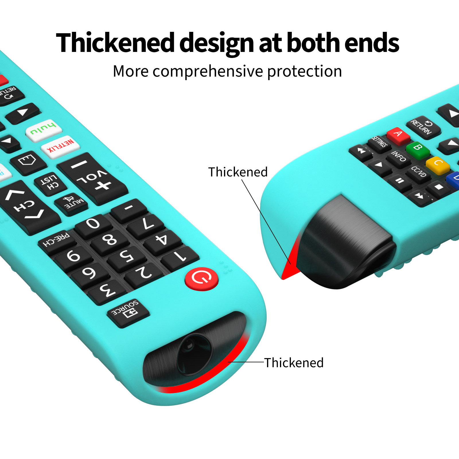 Funda de silicona para mando a distancia, funda antideslizante para mando a distancia Samsung Smart TV, funda protectora para mando de BN59-01315