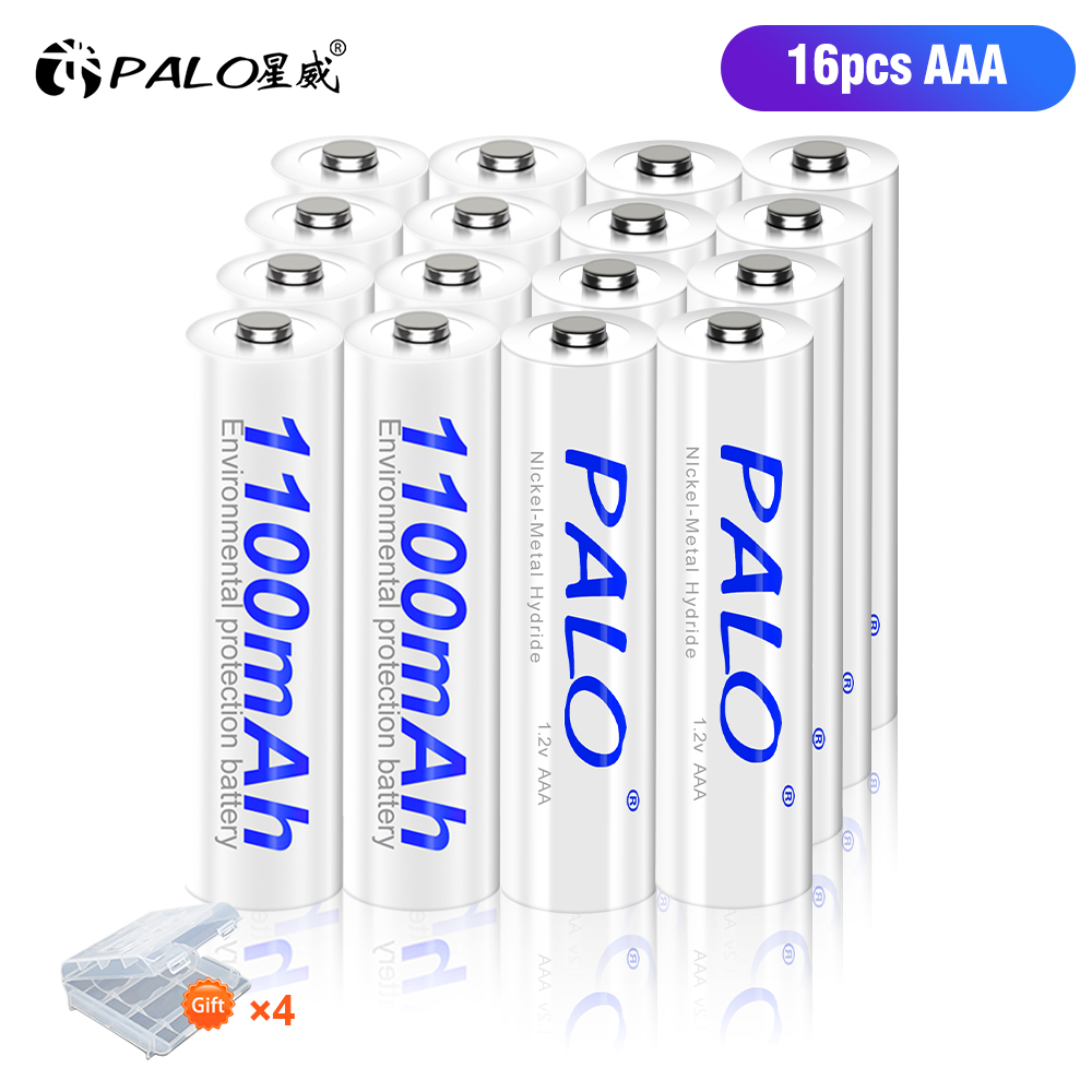 1.2V AA AAA NIMH Baterías Recargables 2A 3A + 8 Ranuras USB-C Cargador de Batería Rápido Con cable para juguetes linterna Ratón Mando a Distancia: Rosa