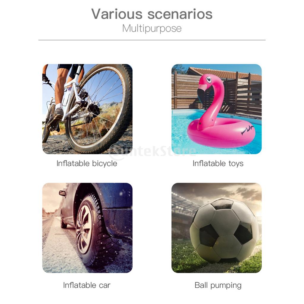 Portable Air Compressor Tyre Inflator for Football Motorbike Car Tyres Mattress