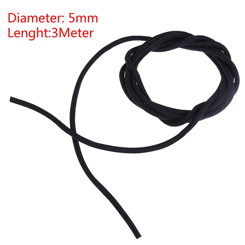 Nylon Wrap Gevlochten Kabel Mouw Slijtvaste Bescherming Draad Pijp Slang Draad Wrap Bescherm 5Mm * 300Cm